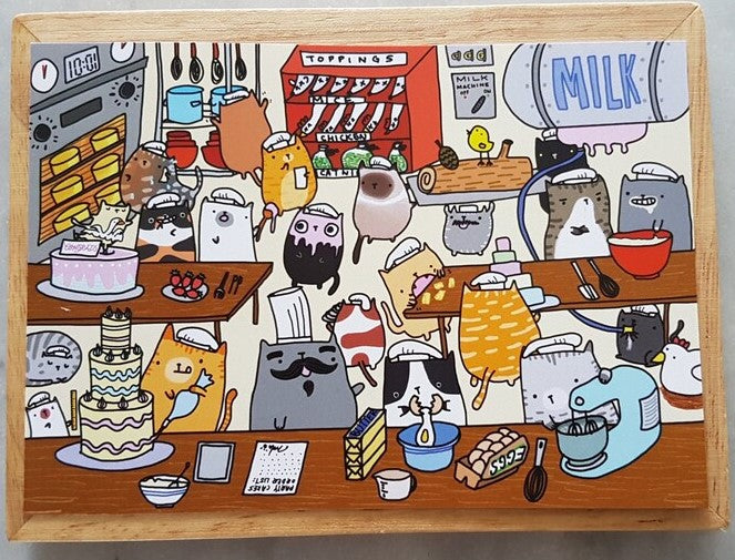 POSTCARD - Cat Patisserie by SteakandEggsPlease