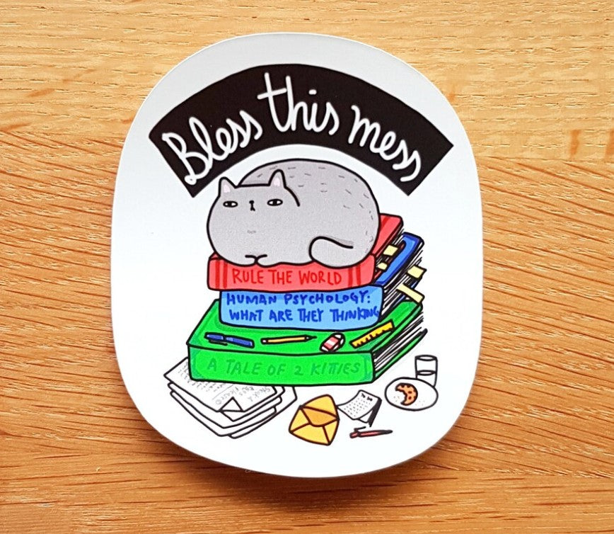 STICKERS -Bless this Mess Sticker by SteakandEggsPlease