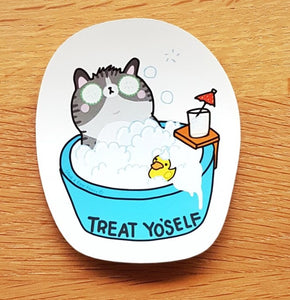 STICKERS -Treat Yourself Sticker by SteakandEggsPlease