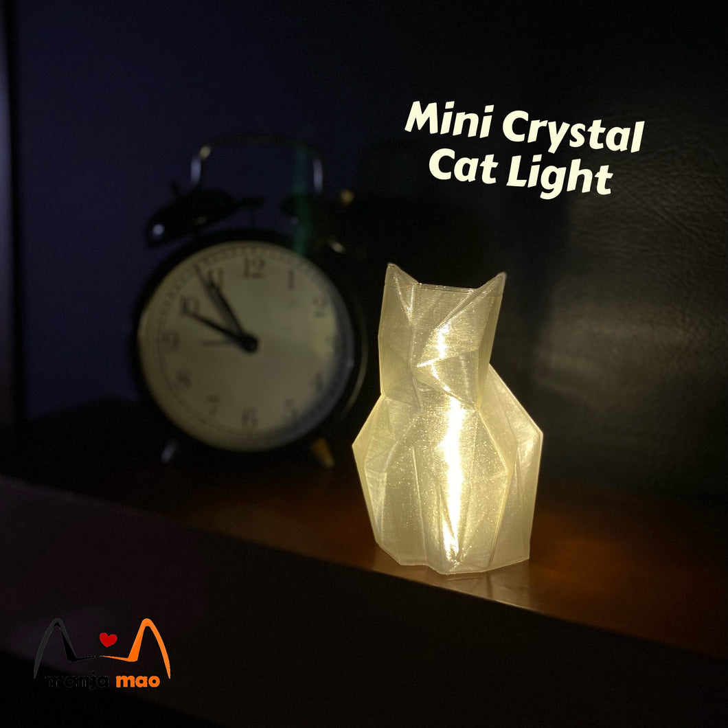 HOME LIGHT - Mini Crystal Cat Light by Manja Mao