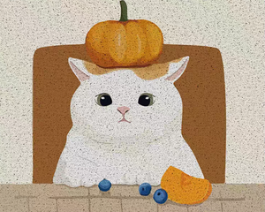 FLOOR MAT - Pumpkin Cat Floor Mat