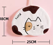 WASH TOWELS - Cute Cat Coral Velvet Towels
