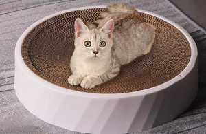 SCRATCHER - Scratcher Cat Bed with Replacement Cardboard