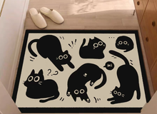 FLOOR MAT - Playful Blackies Floor Mat