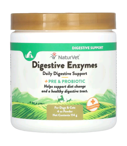 SUPPLEMENTS - NaturVet Digestive Enzymes + Pre & Probiotic