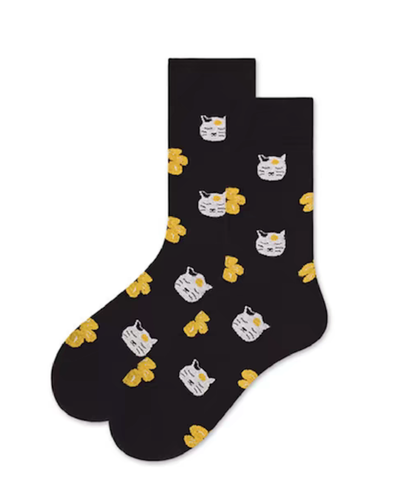 SOCKS - Cute Cat High Ankle Socks