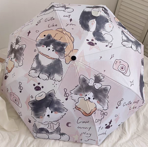 UMBRELLAS - Playful Cat Patisserie Automatic UV Umbrella