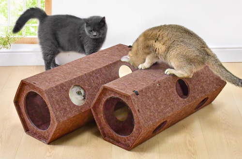 CAT TOY - Hexagon Felt Tunnel