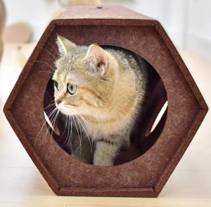 CAT TOY - Hexagon Felt Tunnel