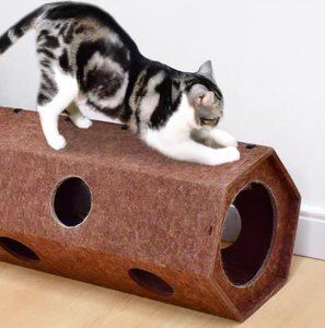 CAT TOY - Hexagon Felt Tunnel