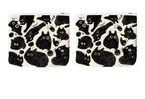 POUCH - Curious Cat Soft Coin Pouch