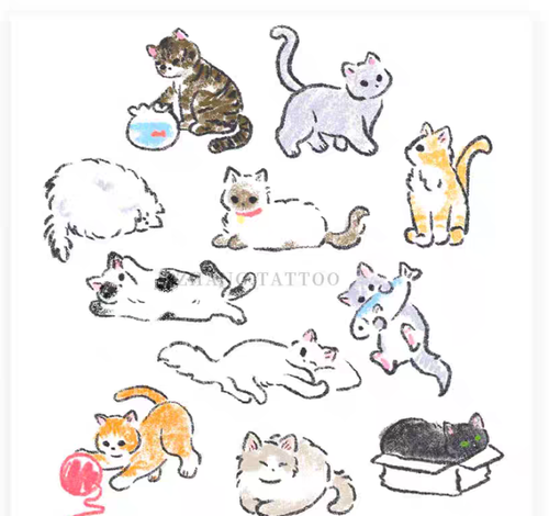 Tattoo Sticker Sheet (Temporary)