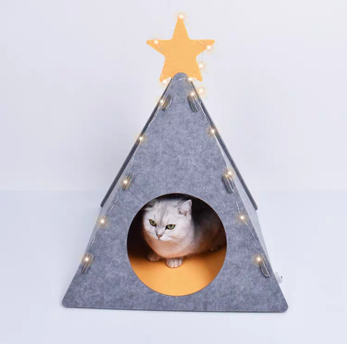 CAT BED - Christmas Tree Cat House (Limited)