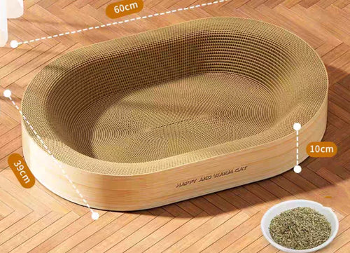 SCRATCHER - Cardboard Scratcher Cat Bed