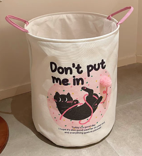 LAUNDRY BASKET - Don't Put Me in Foldable Laundry Basket