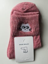 Socks - Freesize single cat head socks