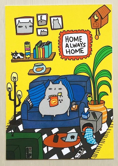 POSTCARD - Home Always Home by SteakandEggsPlease