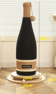 SCRATCHER - Wine Bottle Sisal Turnable Scratching Tower