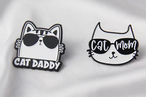 PINS - Cat Mom, Cat Daddy Pins