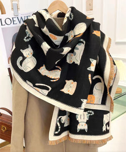 SCARVES - Modern Oversized Cat Scarf