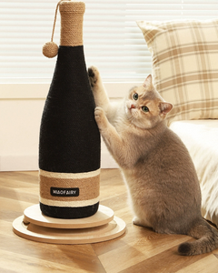 SCRATCHER - Wine Bottle Sisal Turnable Scratching Tower