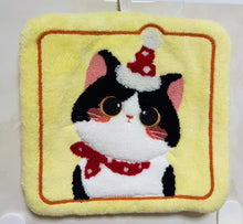 WASH TOWELS - Cat Thickened Coral Velvet Square Towels