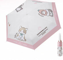 UMBRELLAS - Pawsome Compact 5 Fold Cute Cat Umbrella