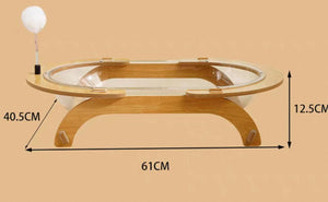 SCRATCHER - Giant Transparent Bathtub Cat Bed