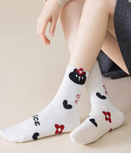 SOCKS - Sweet Bow Cat Ankle Socks