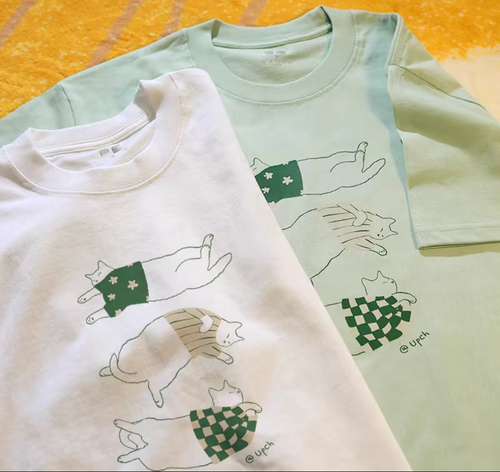 T- SHIRT - Belly Up Cat Tshirt