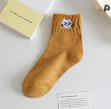SOCKS - Embroidered Ankle Socks - Cat Mama Shop