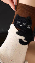 SOCKS -  Thick Fluffy High Ankle Socks - Cat Mama Shop