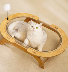 SCRATCHER - Giant Transparent Bathtub Cat Bed