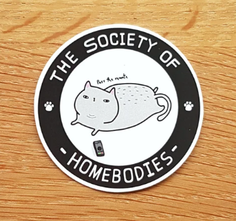 STICKERS - The Society of Homebodies by SteakandEggsPlease