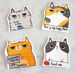 STICKERS - Grumpy Cat Stickers by SteakandEggsPlease Series 1