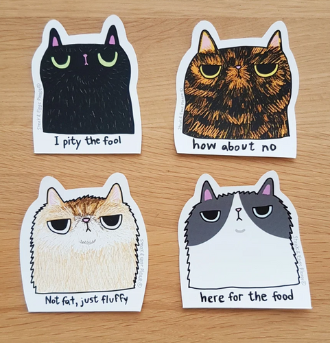 STICKERS - Grumpy Cat Stickers by SteakandEggsPlease Series 2
