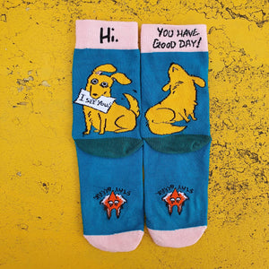 SOCKS - Adult free size socks by Bleak Illustration