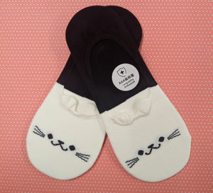 SOCKS - Black & White Anti-slip Boat Socks