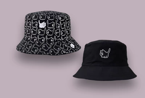 BUCKET HAT- Black and White Reversible Bucket Hat