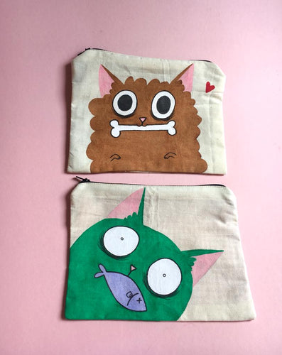 POUCH - Handpainted pouches by Bleak Illustration